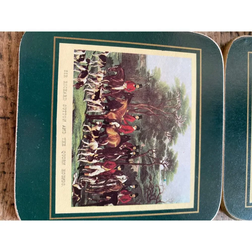 Vintage Ralph Lauren Inspired Coaster set of 6 New in original box